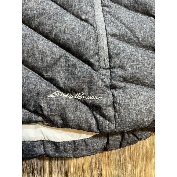 Eddie Bauer Slate Mountain Down Hooded Coat, Gray Heather, Women’s Size XS - Picture 3 of 12